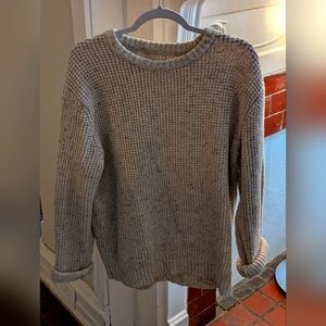 Wellen waffle texture cotton sweater